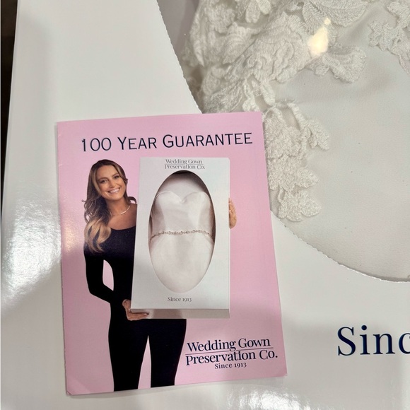 Pronovias Epico Wedding Dress & Veil Sz U. 0. Professionally cleaned & preserved - Picture 6 of 15